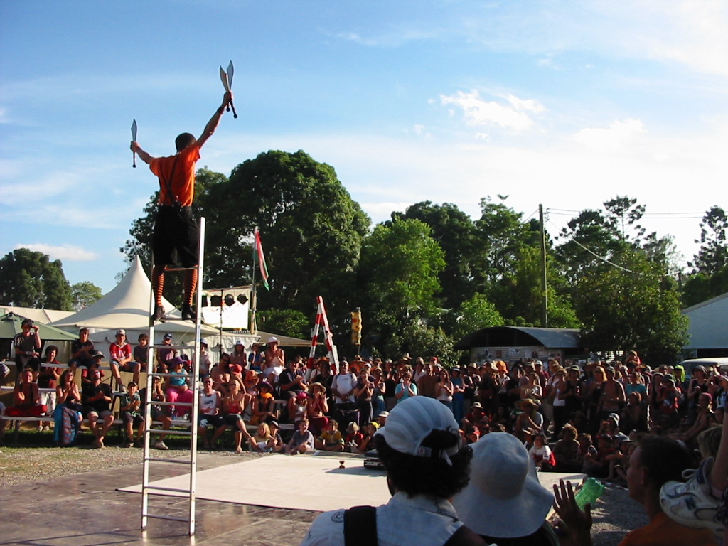 zanzibar streetshow at woodford folk festival australia